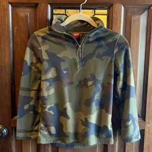Arizona Jeans three quarter zip camo pullover